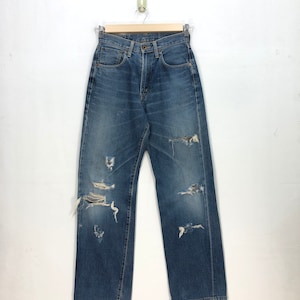 Size 26x31 Vintage Edwin 505 Disressed Selvedge Jeans 90s Edwin Women High Rise Pants Edwin Light Wash Denim Edwin Classic Mom Jeans W26