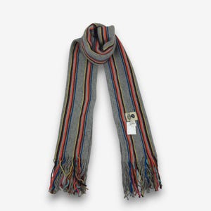 Vintage Paul Smith Wool Scarf Muffler Multi Color Paul Smith Wool Scarves Wrap Winter Scarf Womens Accessories Luxury Christmas Gift For Her