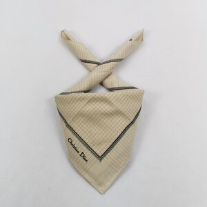 Christian Dior Vintage Christian Dior Handkerchief, Christian Dior Pocket Square, Christian Dior Scarf, Vintage Christian Dior Bandana