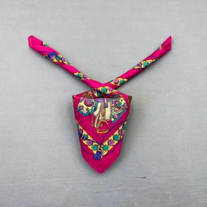 Vintage Celine Handkerchief Celine Paris Bandana Celine Womens Luxury Accessories Headband Neckwear Authentic Neckerchief Gift for Her