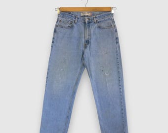 W33 Vintage Levi's 501 Light Wash Jeans Levis Straight Cut