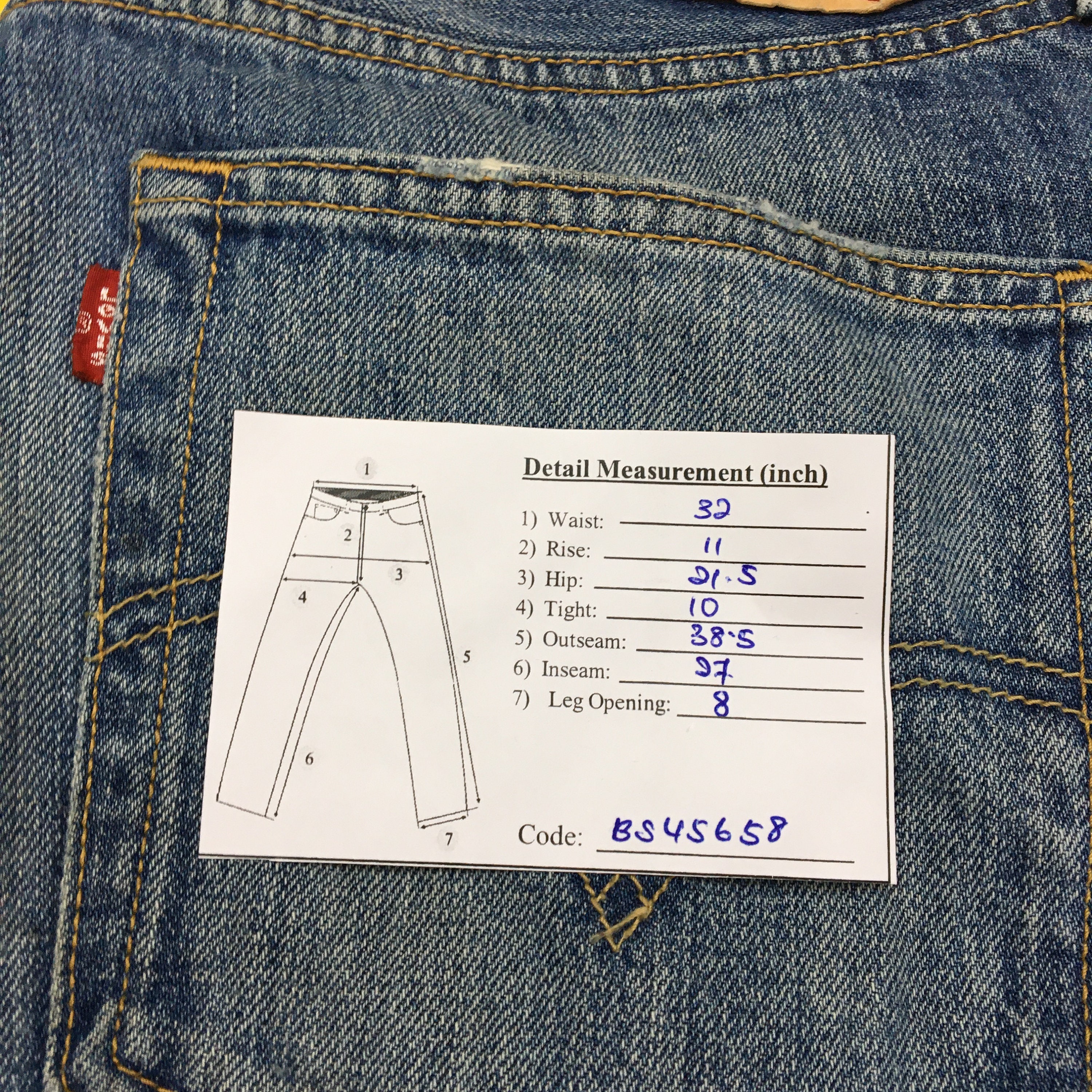 Levi’s 501 AUTHENTIC VINTAGE W32 W32 Vintage Levi's 501 Light Wash Jeans Y2K Levis Faded Blue