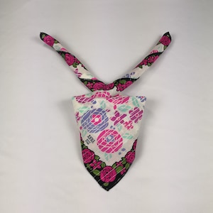 Vintage Anna Sui Handkerchief, Anna Sui Bandana Accessories, Anna Sui Pocket Square, Anna Sui Scarf, Anna Sui Neck Scarf Scarves Head Scarf
