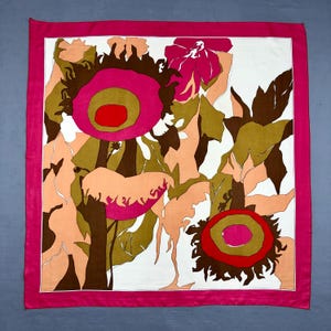 Vintage Silk Scarf, Twill Silk Scarf, Vintage Silk Muffler, Vintage Neck Scarf, Vintage Neck Accessories, Vintage Italian Silk Scarves