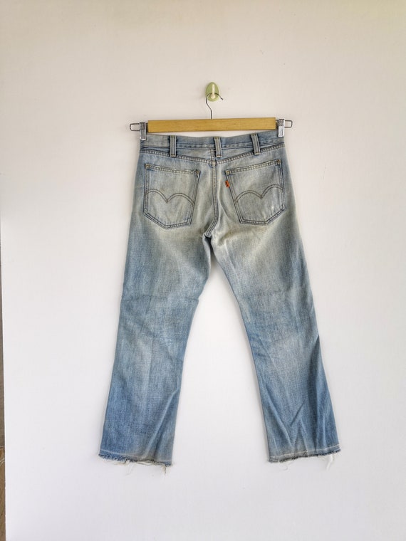 Size 32x27.5 Orange Tabs Levis Jeans 