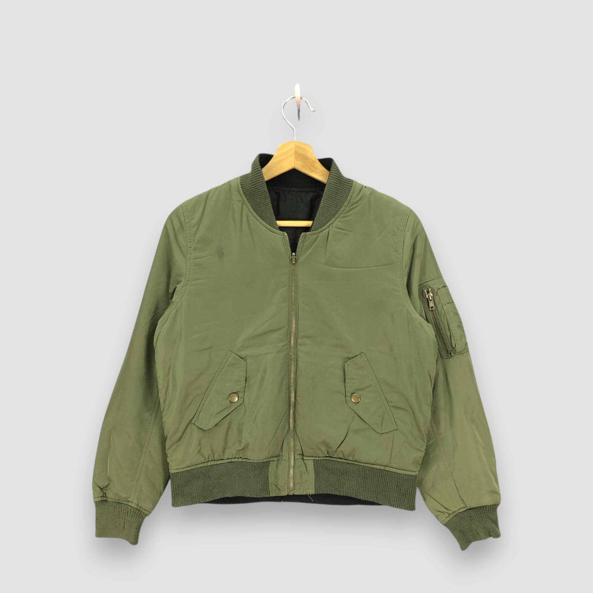 ジャケット・アウター REVERSIBLE PADDED NO COLLAR ZIP JACKET ジャケット・アウター REVERSIBLE PADDED NO COLLAR ZIP JACKET
