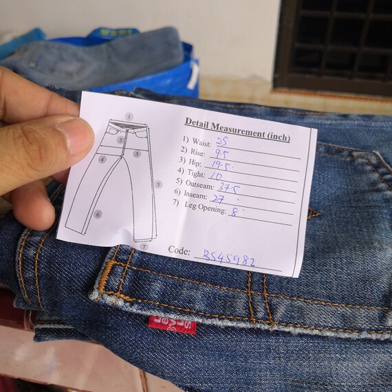 Levi's w25 best sale size