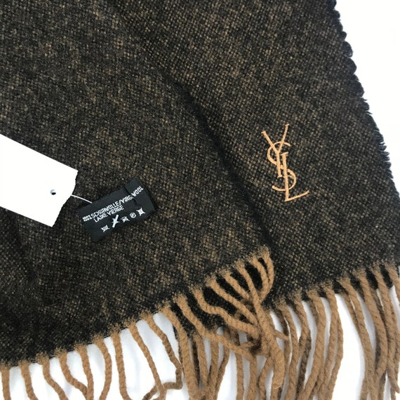 Vintage Yves Saint Laurent Wool Scarf Womens Wint… - image 4