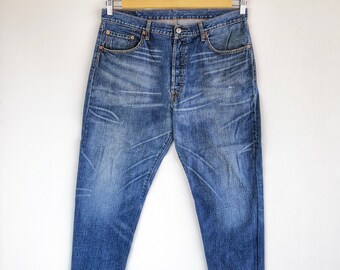 Levi's 501 White OAK Cone Denim Selvedge Navy Jeans - Etsy