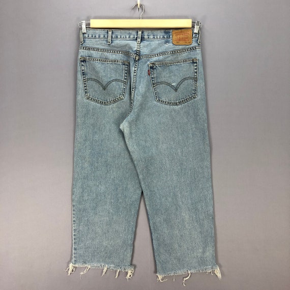 W38 Vintage Levi's 550 Light Wash Jeans Levis Hig… - image 2