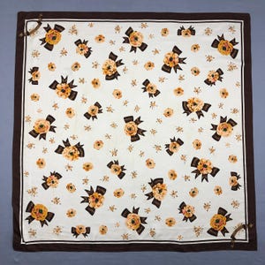 Vintage Silk Scarf, Twill Silk Scarf, Vintage Silk Muffler, Vintage Neck Scarf, Vintage Neck Accessories, Vintage Italian Silk Scarves