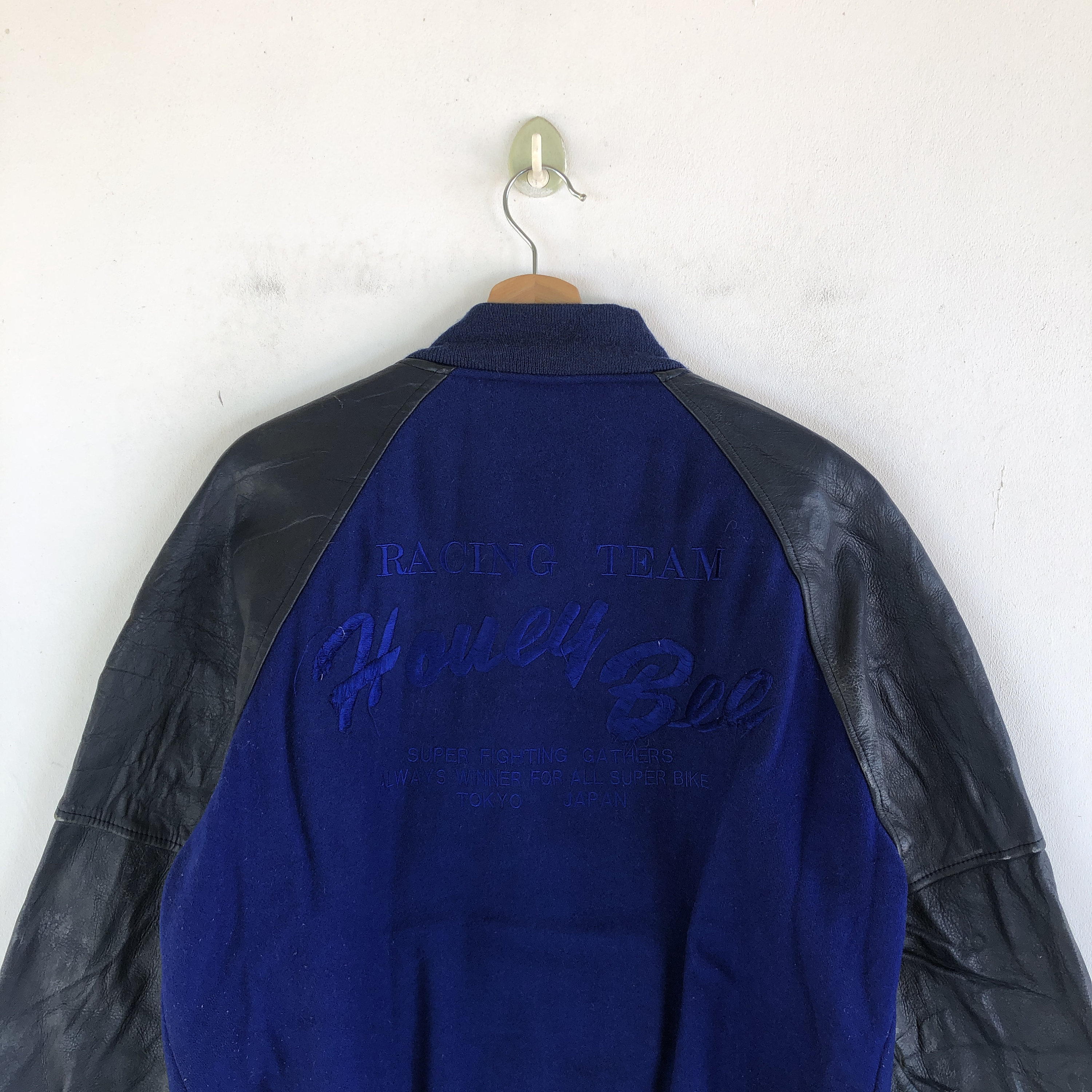 Honey Bee Racing Team Varsity Jacket Racing Letterman Jacket Mens Wool ...