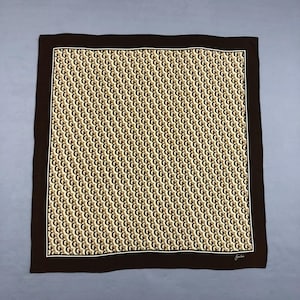 Vintage Guerlain Silk Neck Scarf Vintage Silk Stole Scarf Vintage Silk Muffler Vintage Classic Silky Scarf Vintage 80s Shawl Square Scarves
