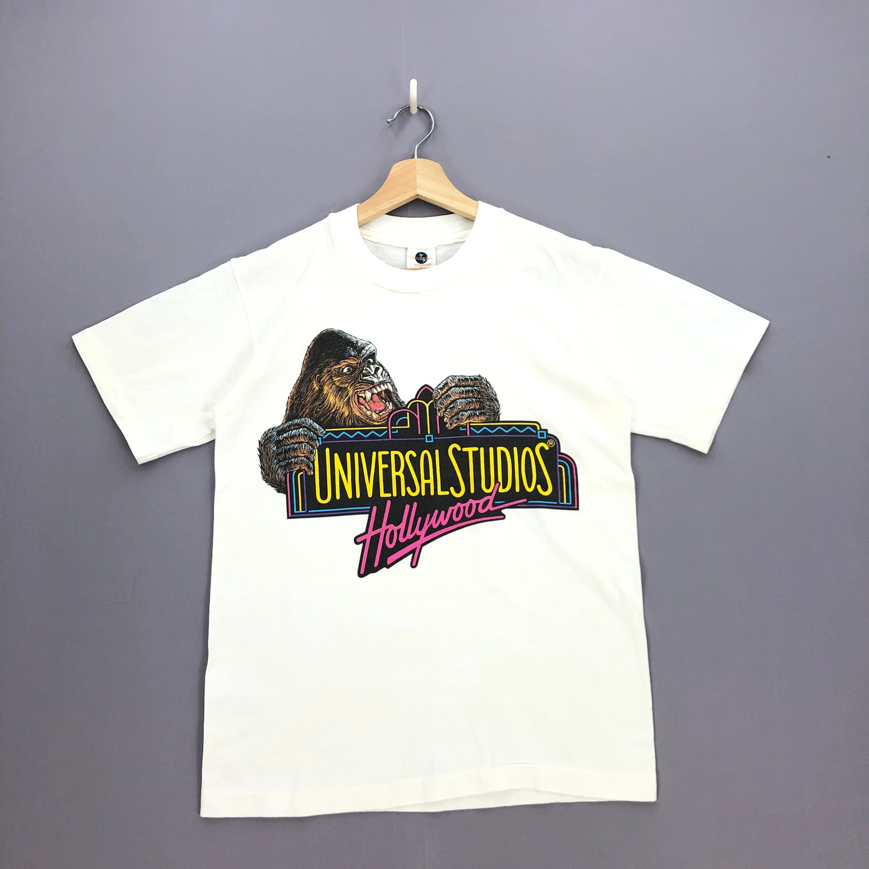 トップス 90s universal studio vintage shirt Vtg 90s Universal Studios T-shirt Blue S Theme Amusement