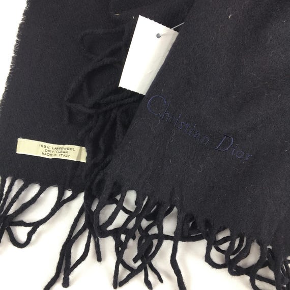 Christian DIOR wool 100％マフラー Christian Dior クリスチャンディオール ショール マフラー ウール100