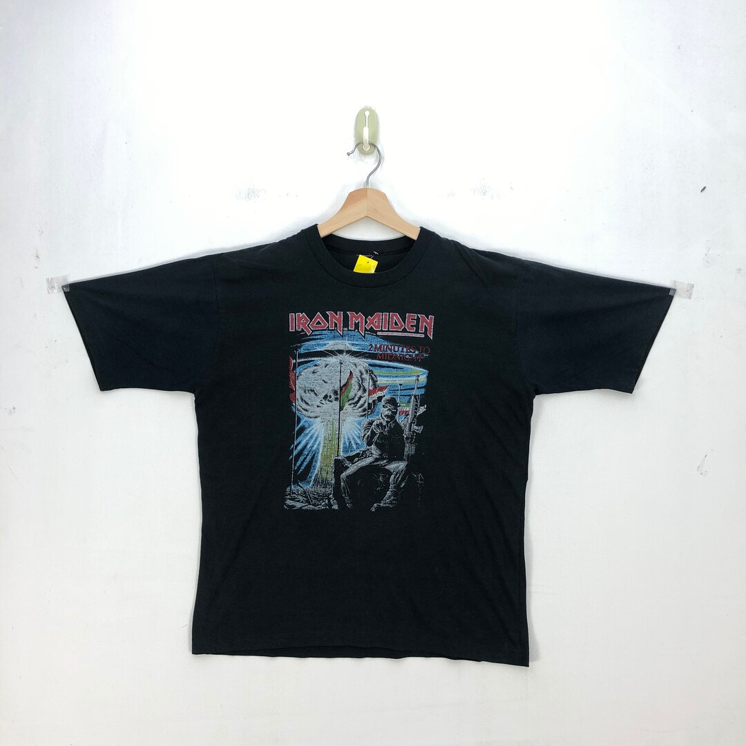 Amazon.com: Iron Maiden T Shirt Powerslave Japan Flyer Tour