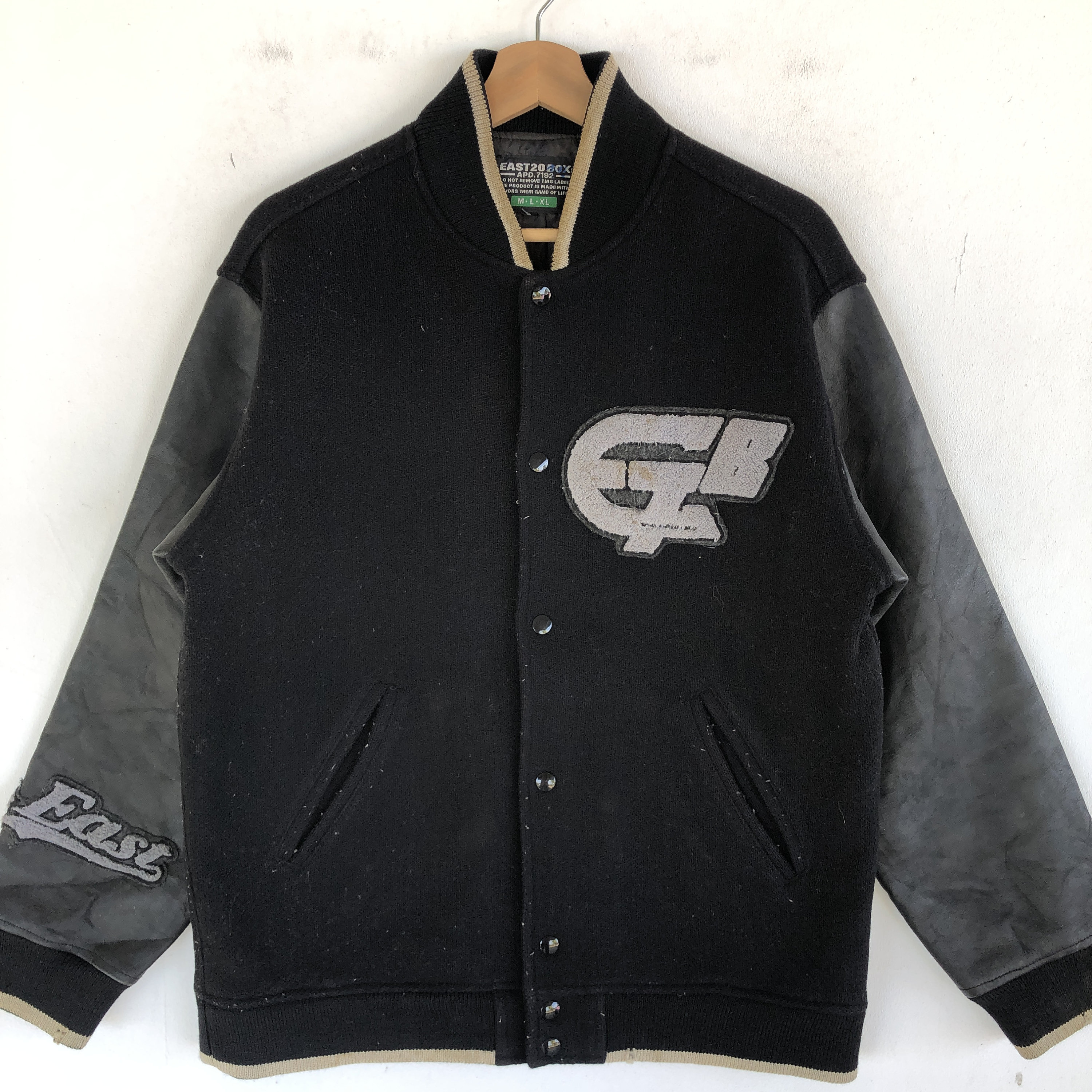 Vintage East 20 Box Varsity Jacket 90s Medium Embroidery Vintage East 20 Box Varsity Jacket 90s Medium Embroidery