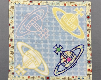 Vintage Vivienne Westwood Chusteczka Orbs Bandana Autentyczne Luksusowe Damskie Akcesoria Chustka Kieszonkowa Letni Prezent dla Niej