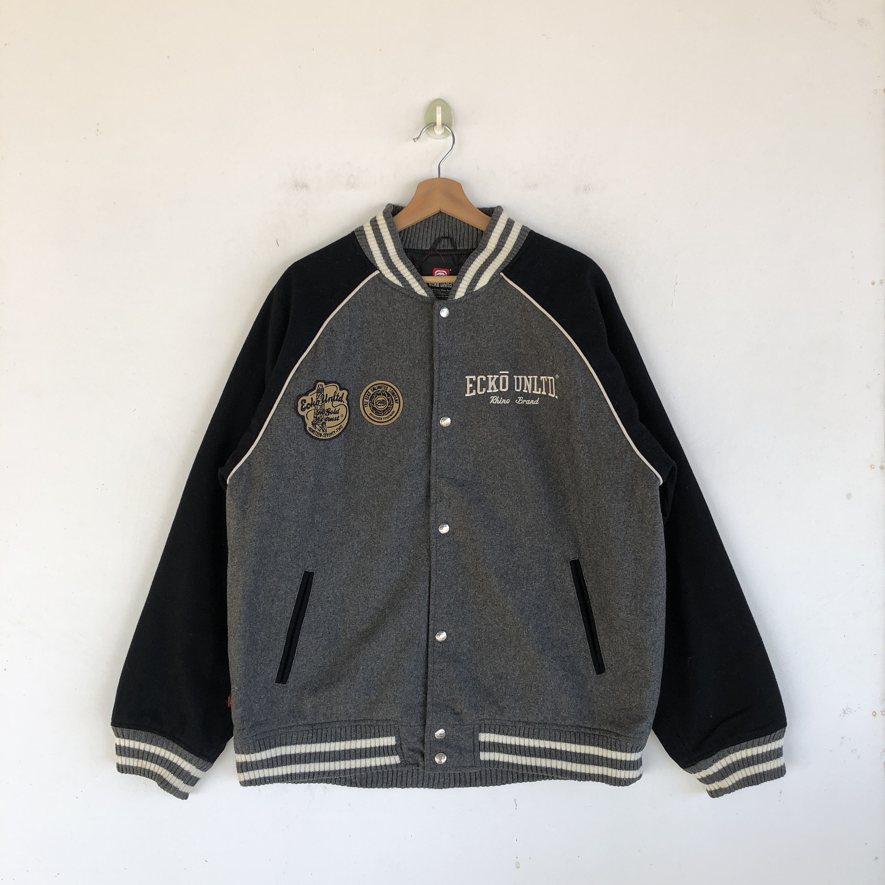 ジャケット・アウター 90s Markecko wool varsity stadium jacket Vintage Zigzag Club Varsity Letterman Jackets 90s Checkered