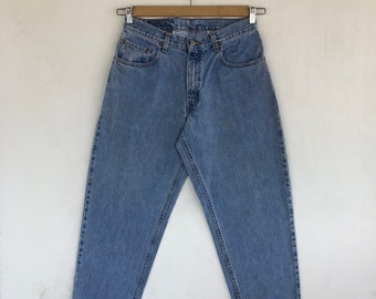 Size 30x29 Vintage Levis Light Wash Baggy Jeans 90s Levis Womens High Waisted Pants Levis Tapered Leg Denim Levi's Girlfriend Jeans W30
