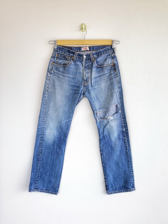W30 Vintage Levi's 501 Light Wash Jeans 90s Levis Womens W30 Vintage Levi's 501 Light Wash Jeans 90s Levis Womens