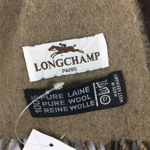 Vintage Longchamp Lambswool Scarf Longchamp Wool … - image 5