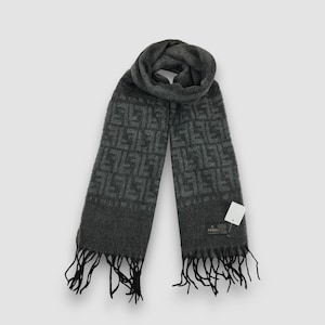 Vintage Stussy Wool Scarf Stussy Lambswool Ribbed Scarves Winter