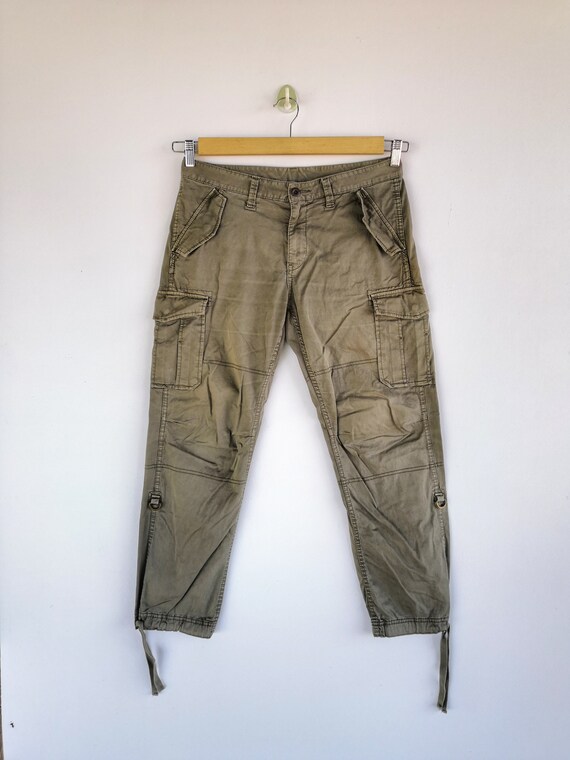Size 32x27 Vintage Japanese Cargo Pants Y2K Women Casual