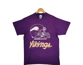 Camiseta vintage de los Minnesota Vikings, años 90, de la NFL, de