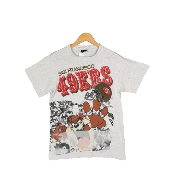 【極希少】49ERS SAN FRANCISCO 90s TシャツUSA製 Vintage 49ers San Francisco X Tazmania Tshirt 90s San Francisco