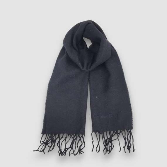 Vintage Christian Dior Wool Scarf Luxury Christian Dior Lambswool