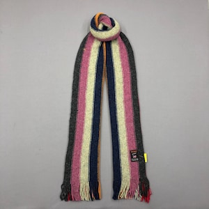 Vintage Beams Wool Scarf Beams Plus Japanese Wrap Wool Ribbed Knit Scarves Womens Winter Accessories Muffler Neckwear Christmas Gift for Him