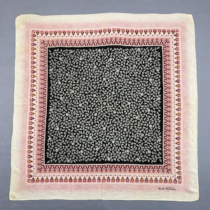 Vintage Sorelle Fontana Silk Square Scarf Vintage Silk Muffler Vintage Flora Silk Scarf Vintage Neck Accessories Vintage Italian Silk Scarve