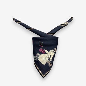 Vintage Burberry Handkerchief Burberrys Bandana Burberrys Neckerchief Accessories Pocketsquare Neck Scarf Authentic Luxury Headband Scarves