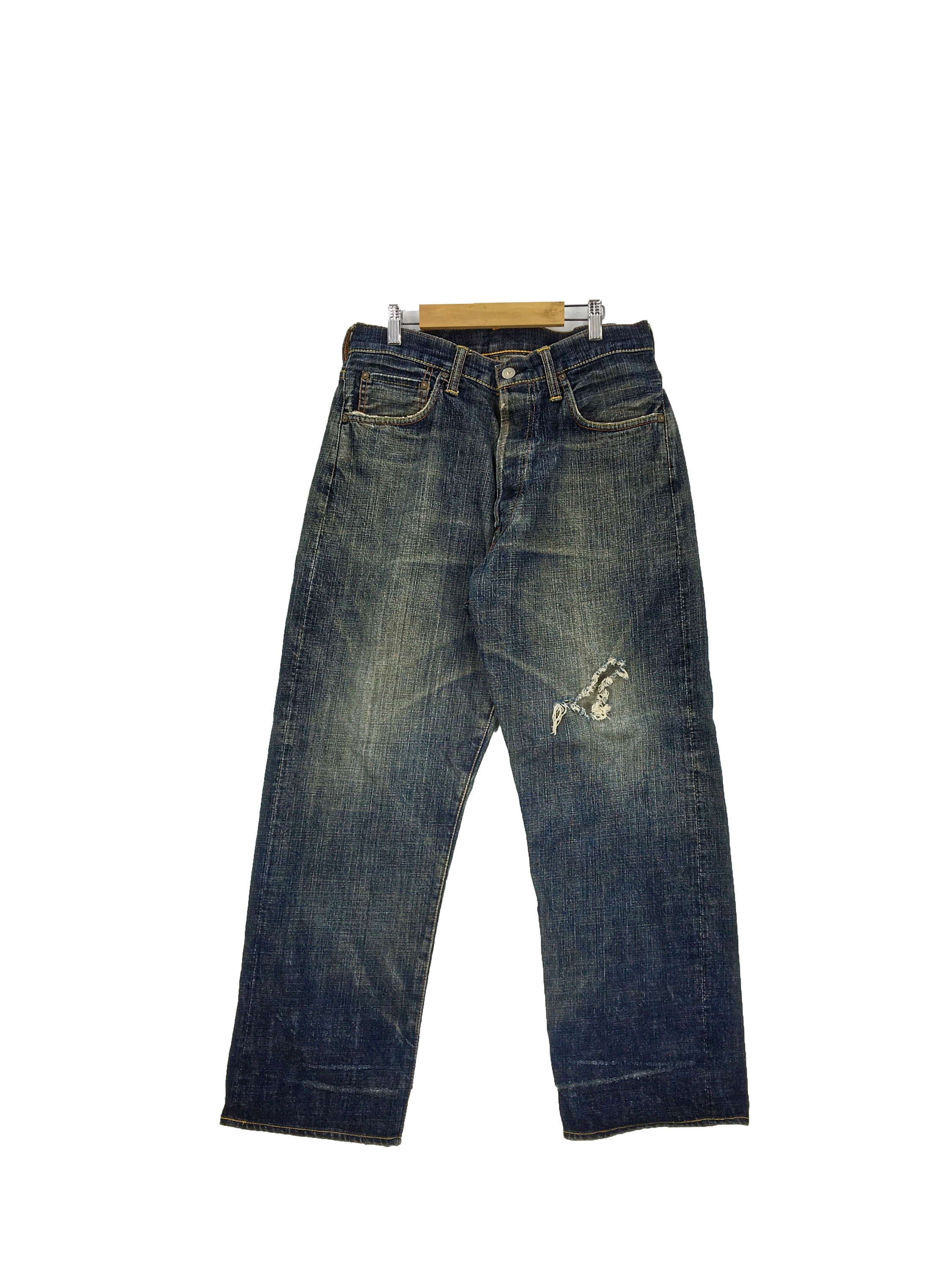 Size 30x28 Vintage Evisu Daicock Selvedge Jeans 90s Japan Evisu 