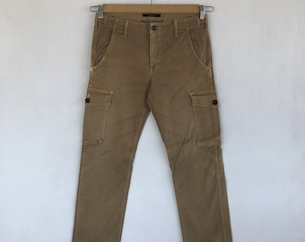 Size 30x28 John Bull Cargo Pants Japanese Cargo Pants Brown Color Fatigue Pants Casual Multi Pocket Utility Streetwear Tactical Pants W30