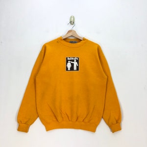 Vintage Bitch Skateboard Sweatshirt Medium Bitch Skateboard Crewneck Sweater Pullover Bitch Skateboard Sweater Skateboarding Jumper Size M