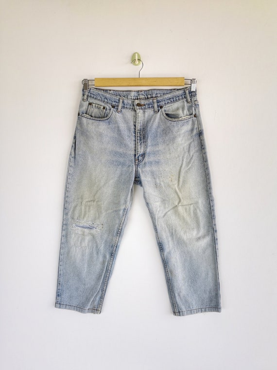 W36 Vintage 90s Levi s 640 Light Wash Denim 90s Distressed Levis Petite Leg Pants Women High Waisted Classics Levis Mom Jeans Size 36x22 Etsy UK