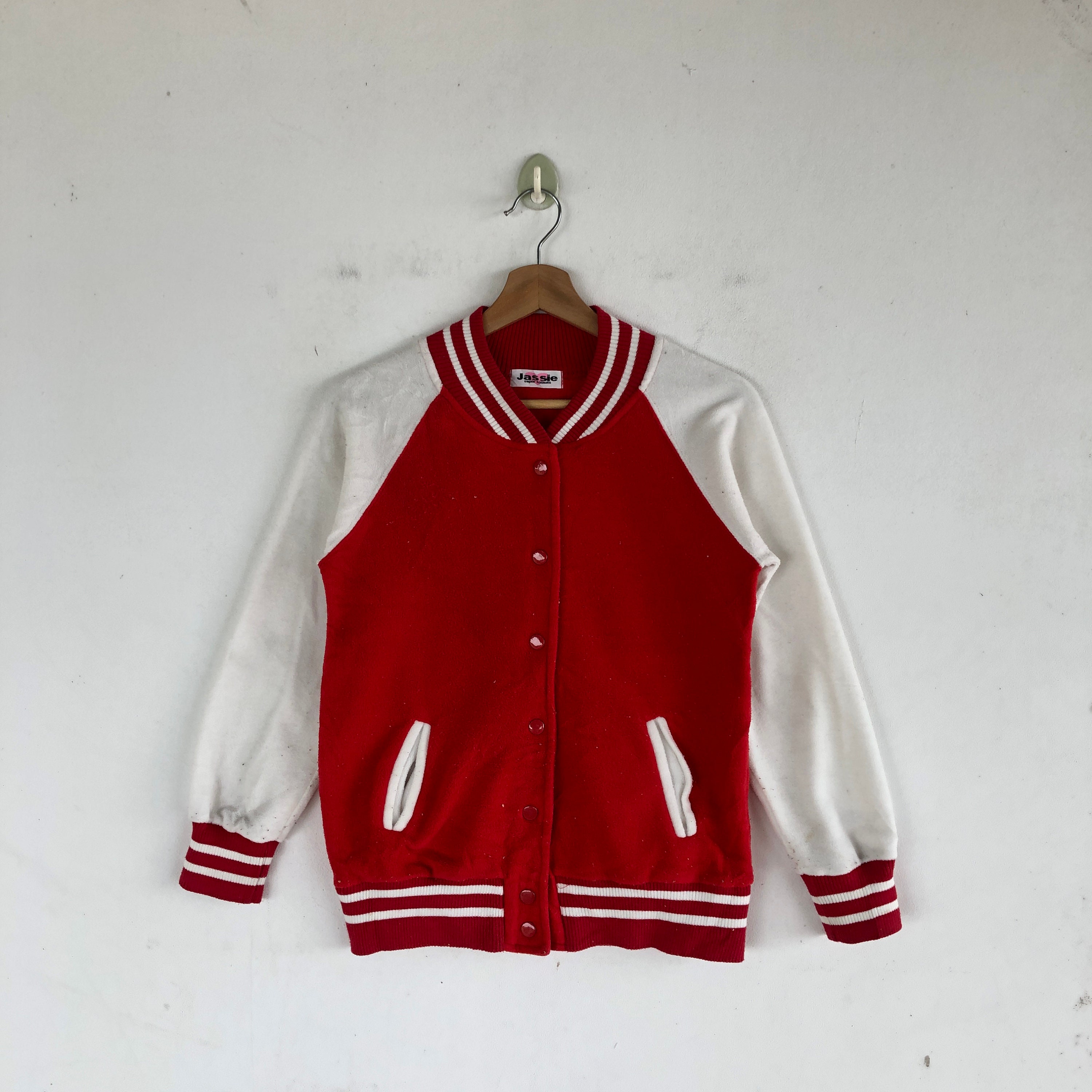 ジャケット Wool Baseball Jacket Jassie Japanese Varsity Jacket Women's Wool Jacket Letterman