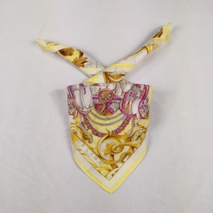 Vintage Y2K Celine Handkerchief Celine Bandana Pocket Squares Neckerchief Neck Wear Womens Luxury Accessories Scarves Christmas Gift for Her