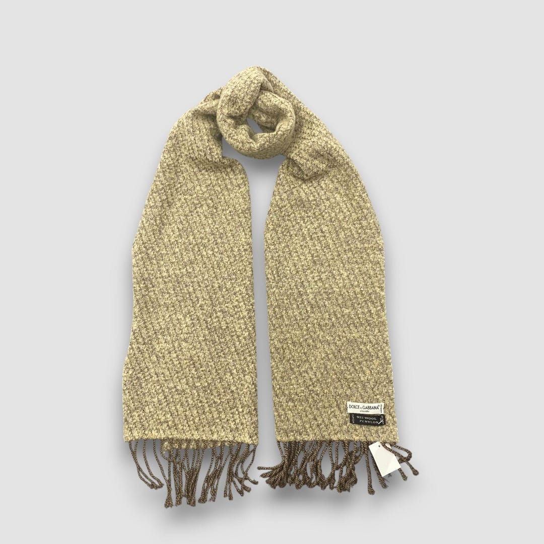 専用　DOLCE&GABBANA マフラー Vintage Dolce & Gabbana Wool Scarf Muffler Dolce Gabbana Vintage