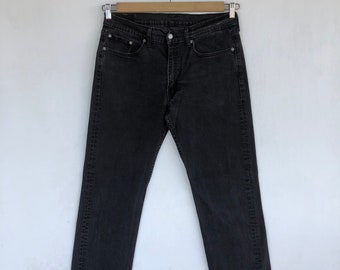 W33 Vintage Levi's Faded Black Jeans 90er Levis Damen Hose mit hoher Taille Levis Relaxed Straight Leg Faded Denim Levis Mom Jeans Größe 33x28