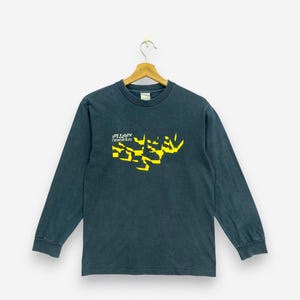 Vintage 90s Stussy T-Shirt Stussy New Century Crewneck Tee Small Stussy Streetwear Skate Surfwear Crewneck Tees Black Size S