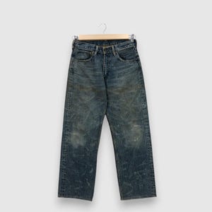 W30 Dirty Vintage Levis 501 Ripped Jeans 90s Levis Womens High Rise Pants Rusty Levis Stonewash Denim Levis Wrinkle Mom Jeans Size 30x28