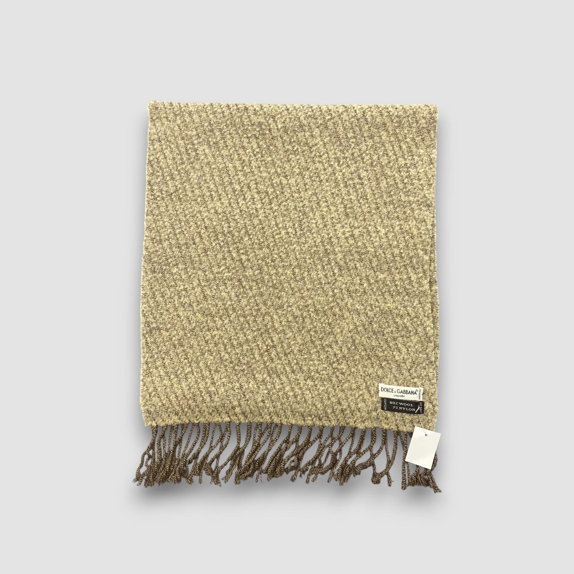 DOLCE&GABBANA 大判ストール Vintage Dolce & Gabbana Wool Scarf Muffler Dolce Gabbana Vintage