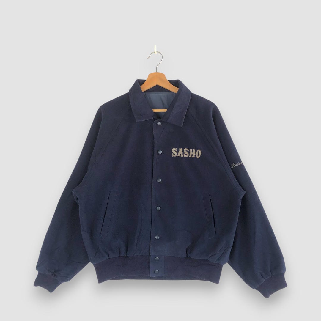 Vintage Descente Varsity Jacket Reversible Casual Men's Wool Jacket 80s  Japan Baseball Jackets Womens Jacket University Jacket Large Size L