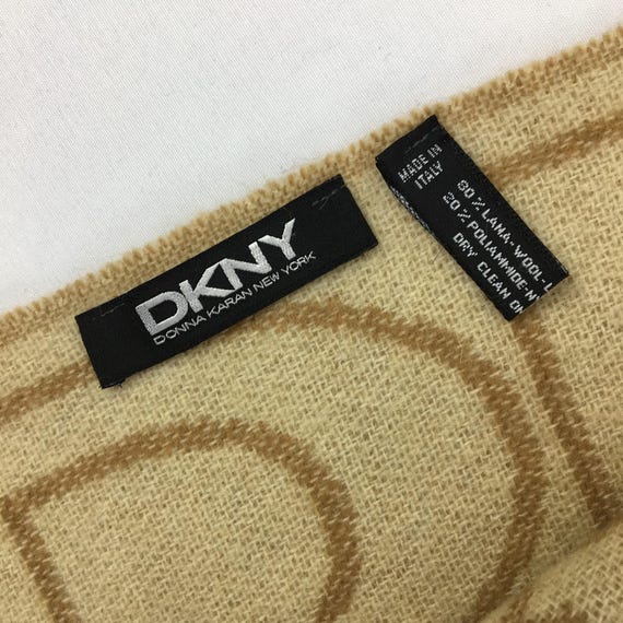 Vintage DKNY Wool Scarf Womens Winter Accessories Muffler DKNY