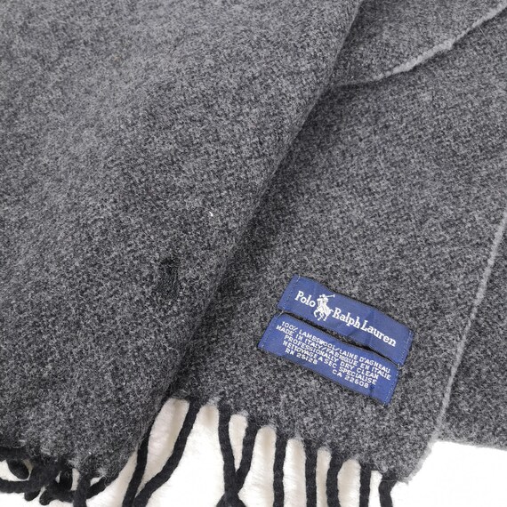 Vintage Polo Ralph Lauren Wool Scarf Womens Winter Accessories