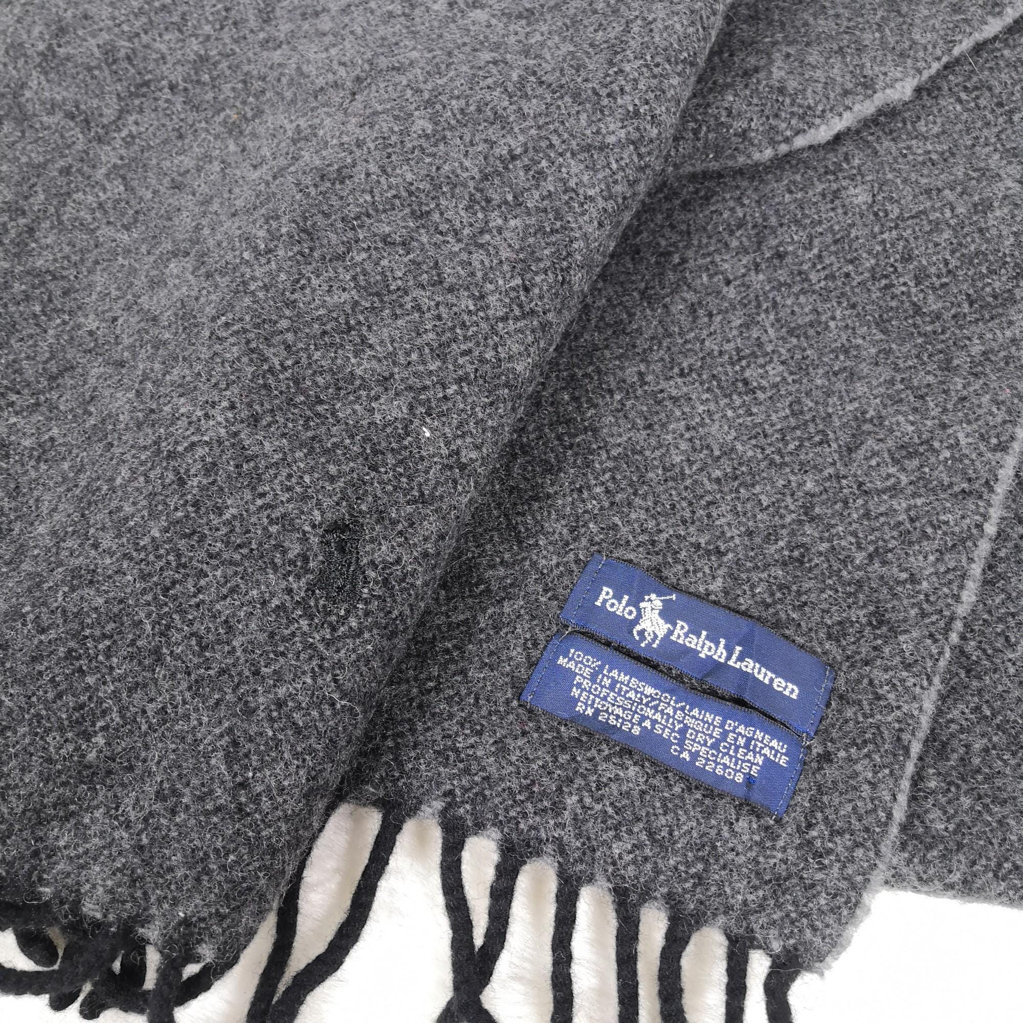 Vintage Polo Ralph Lauren Wool Scarf Womens Winter Accessories