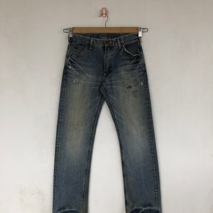 Size 28x29 Vintage Lee Riders Distressed Jeans 1990s Lee Usa Dark Blue Denim Lee High Waisted Pants Lee Stonewash Girlfriend Jeans W28